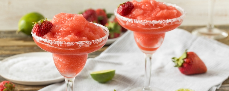 Enjoy union-made tequila drinks - strawberry margarita Enjoy union-made tequila drinks - strawberry margarita