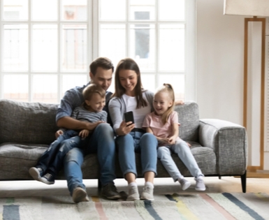 Happy family using UPMC Happy family using UPMC