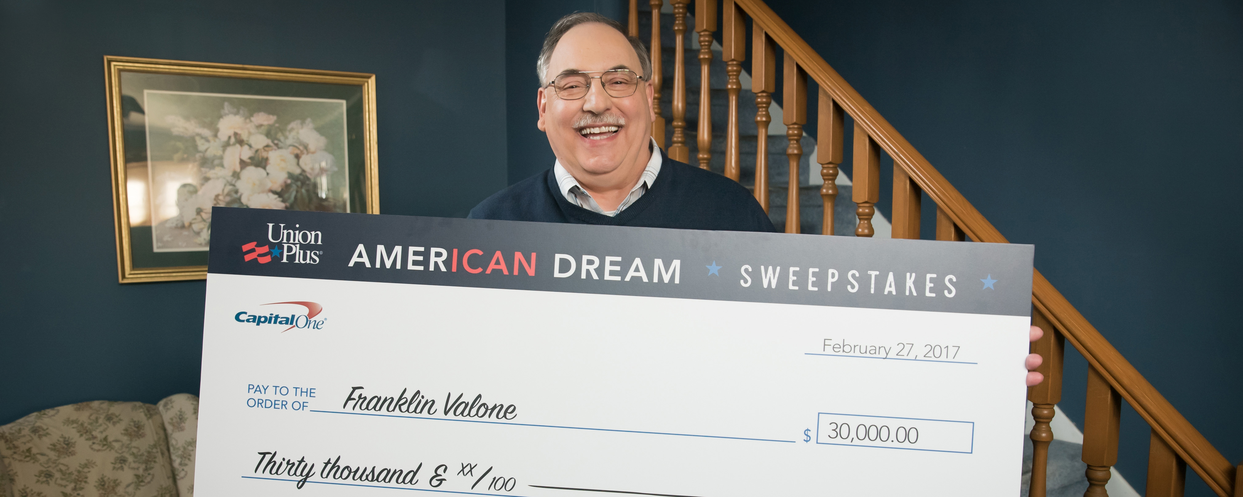 Franklin Valone, American Dream Sweepstakes Grand Prize Winner Franklin Valone, American Dream Sweepstakes Grand Prize Winner